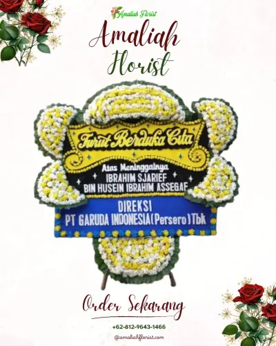 Papan Bunga Duka di Duda Timur